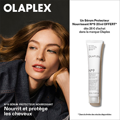 Un sérum offert dès 26€ d'achat Olaplex